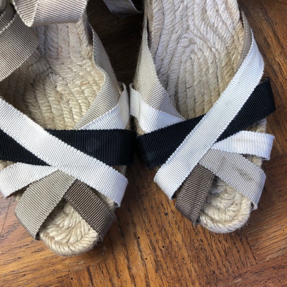 Salvatore Ferragamo Tie-Up Espadrilles Wedges - Picture 3 of 9